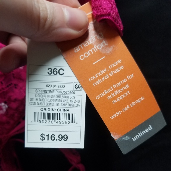 ✔SOLD✔ Pink Unlined Balconette Bra - Picture 4 of 5